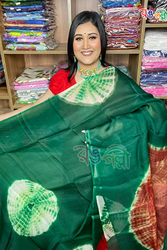 Rajshahi Muslin Batik Saree