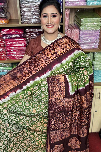 Silk batik saree price in bangladesh