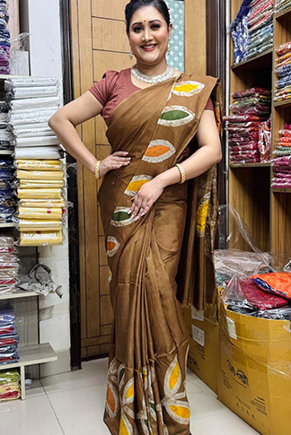 Silk Batik Saree